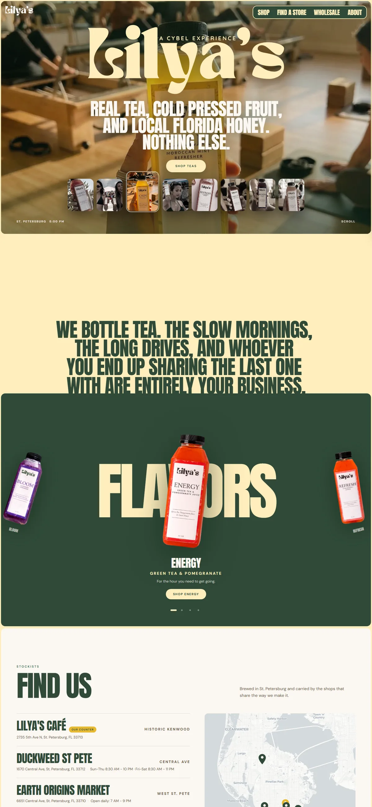 Lilya's by Cybel website